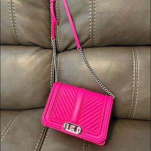 Rebecca Minkoff Chevron Quilted Small Love Crossbody
